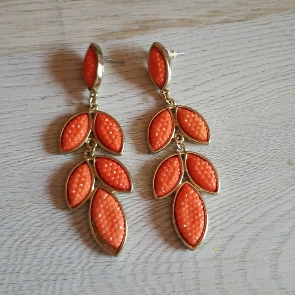 Orange earrings